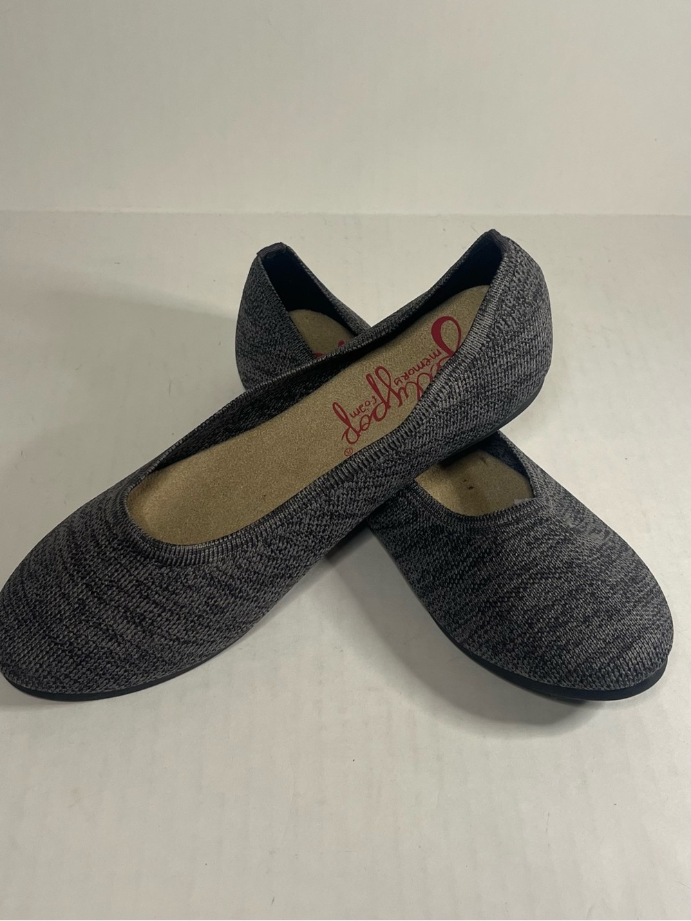 Jellypop Gray Knit Ballet Flats